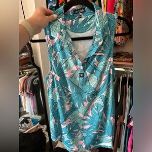 Bad birdie womens sleeveless polo- new without tags!